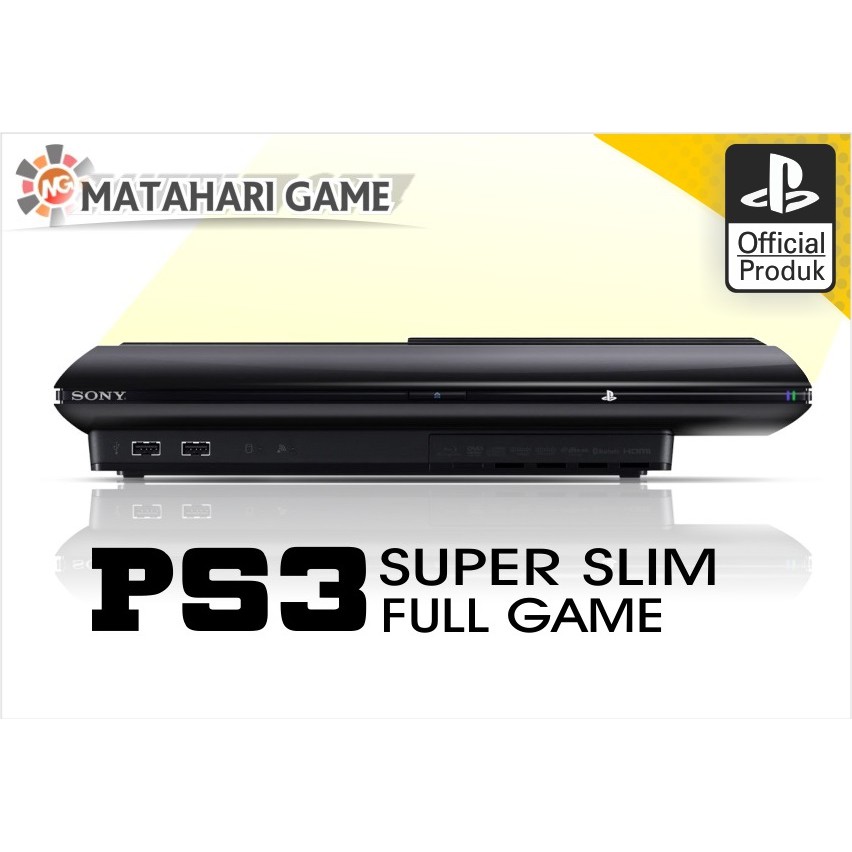 PS3 Asli Sony Super slim CFW 500GB/320GB/250GB/160GB - Garansi 1 Tahun