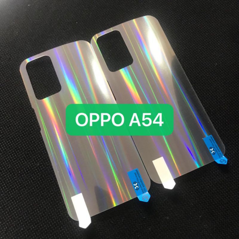 OPPO A76 A96 A74 4G A74 5G A54 A33 A53 A52 A92 ANTI GORES BELAKANG SKIN BACK AURORA GARSKIN ANTI JAMUR TRANSPARAN PELANGI PELINDUNG BACK ANTI JAMURAN