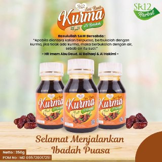 

SUPLEMEN SARI BUAH KURMA ASLI, BPOM TESTED SR12