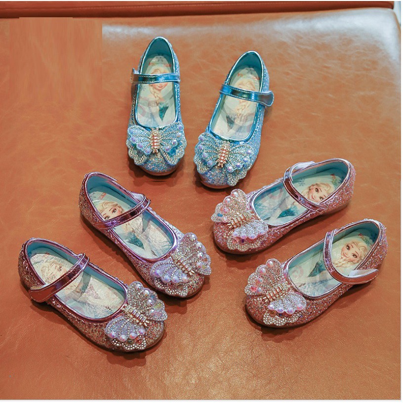 frozen sparkly shoes