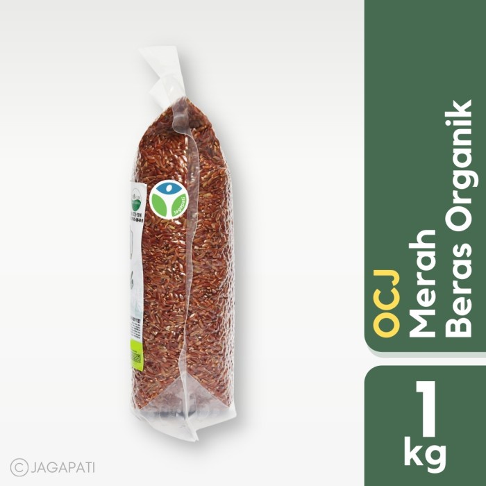 

gr011ttr Ocj - Beras Merah Pecah Kulit Vakum 1Kg - Beras Organik - Jagapati Sv012Ss