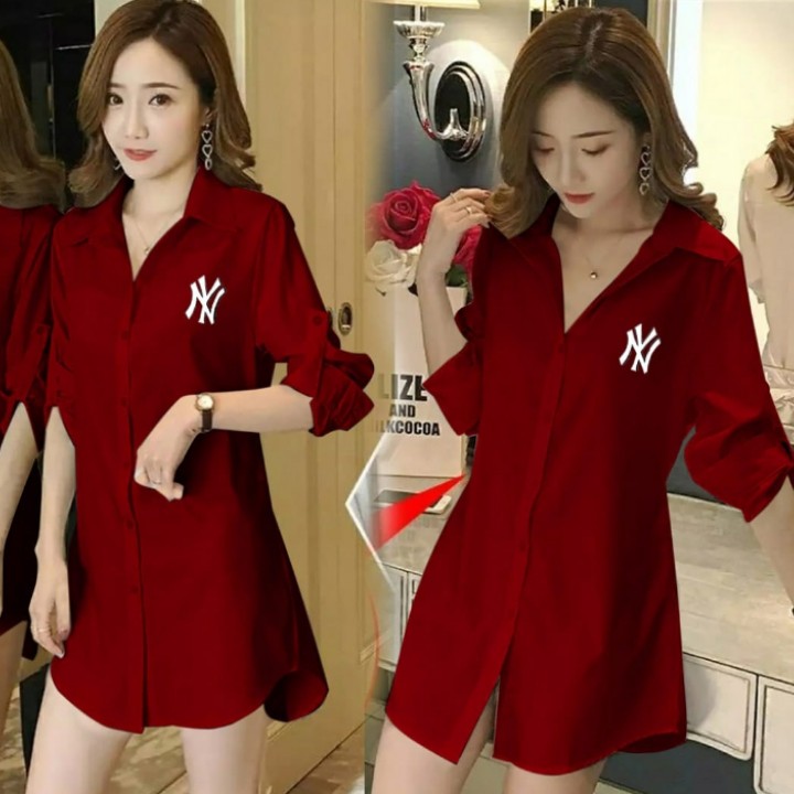 FWG - KEMEJA LONGTOP NEYE / LONGTOP / TUNIK / TUNIK KOREA / TUNIK WANITA / ATASAN / BAJU WANITA