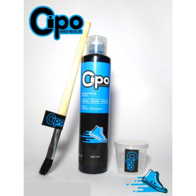 CAT SEPATU CANVAS SUEDE NUBUCK  CAT SEPATU KANVAS SNEAKERS CAT KAIN BIRU NAVY ( CIPO KIT )