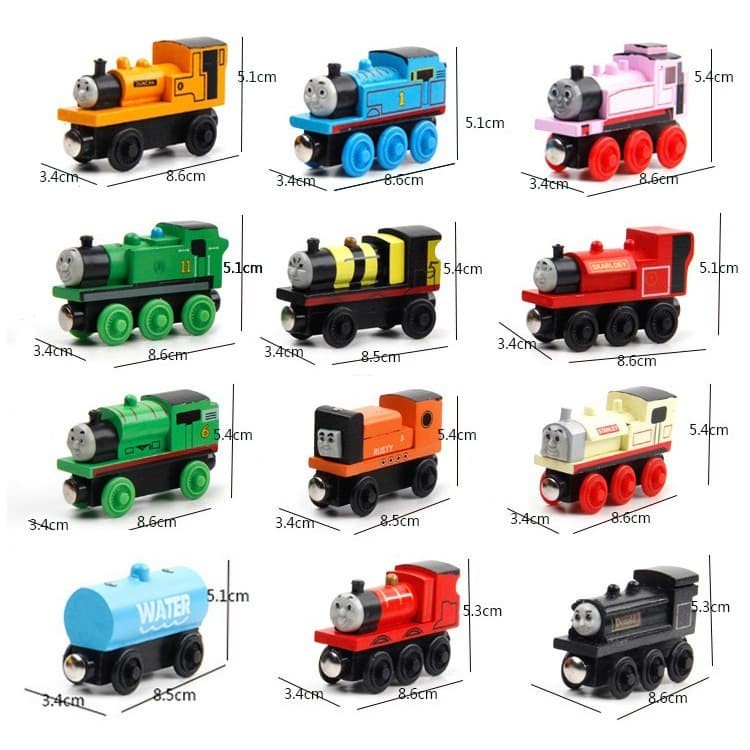 Kereta Api Thomas Wooden Magnet (Random Model) - Multi-Color