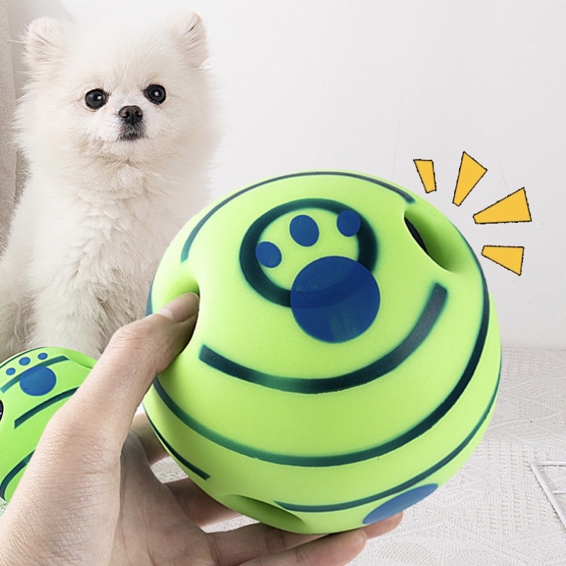 Whoopi interactive dog giggles ball