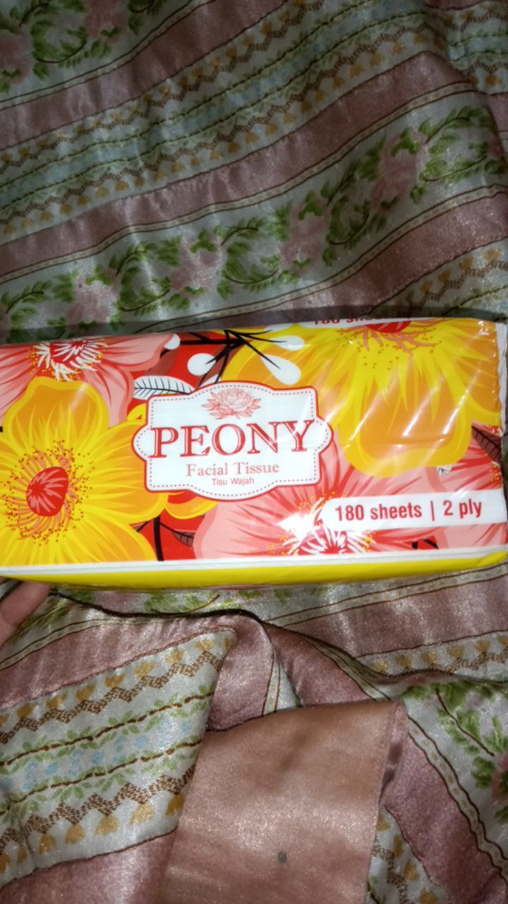 Tissue Wajah 2ply 180 Sheet Peony | Shasyastore_