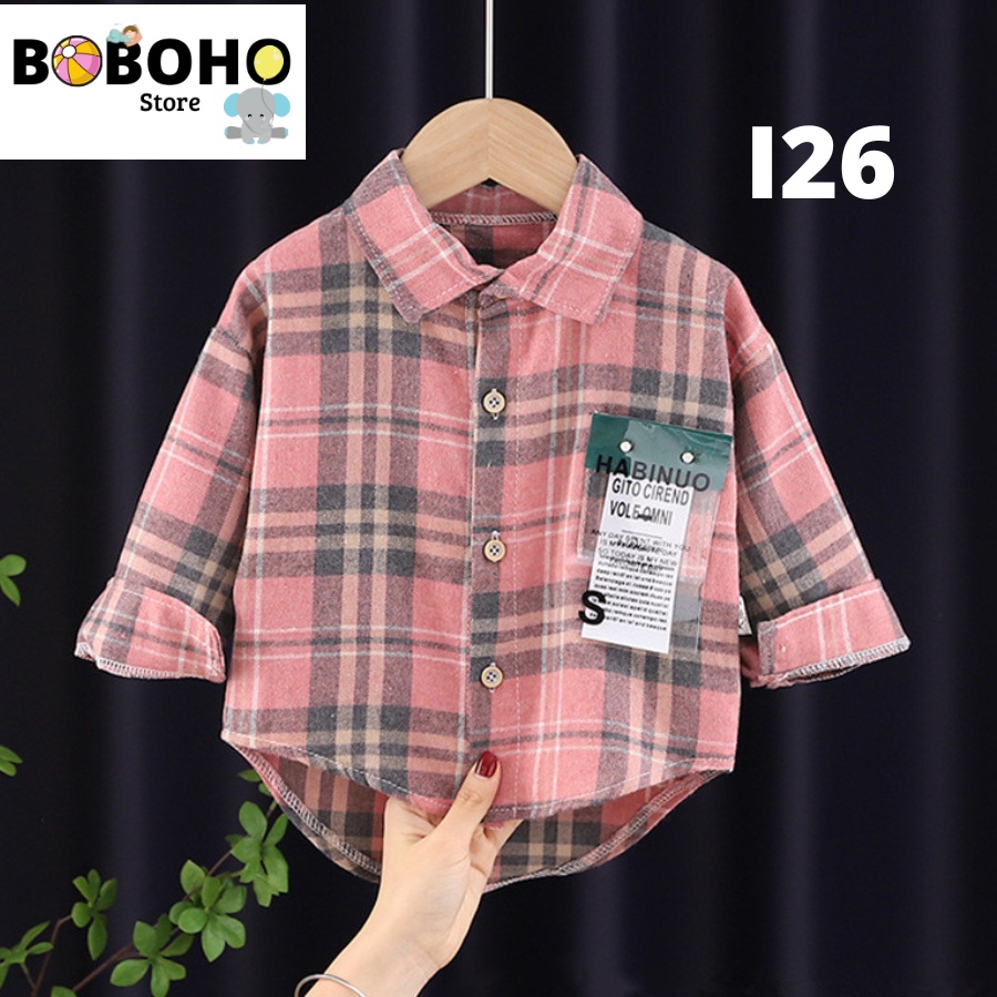 BOBOHO - 0-5 TH KEMEJA IMPORT ANAK LAKI LAKI LENGAN PANJANG / KEMEJA BAYI PREMIUM PART 3