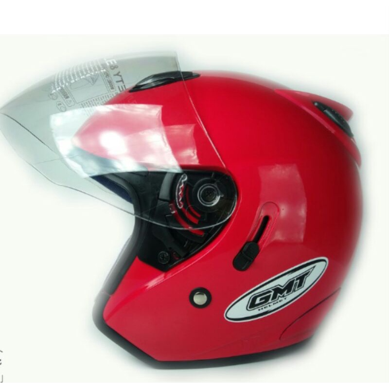 HELM SNI PRIA WANITA CEWEK COWOK DEWASA COUPLE ELEGANT GMT CENTRO DOUBLE VISOR ORIGINAL HALF FACE