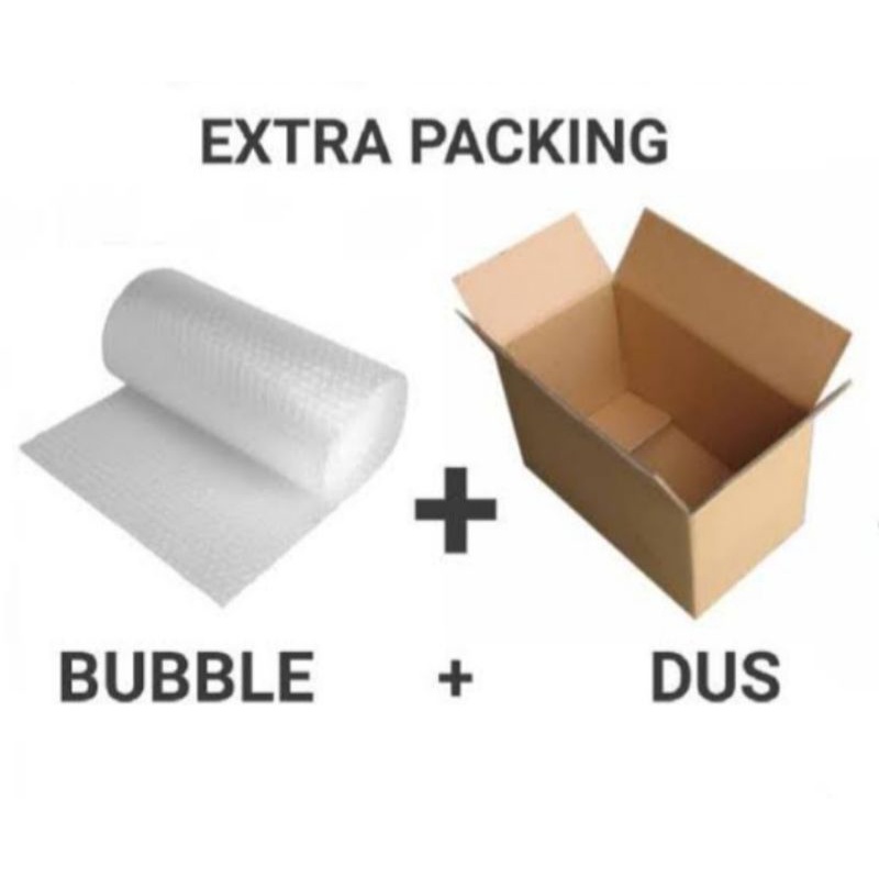 

EXTRA BUBBLE & DUS tambahan packing pengaman paket