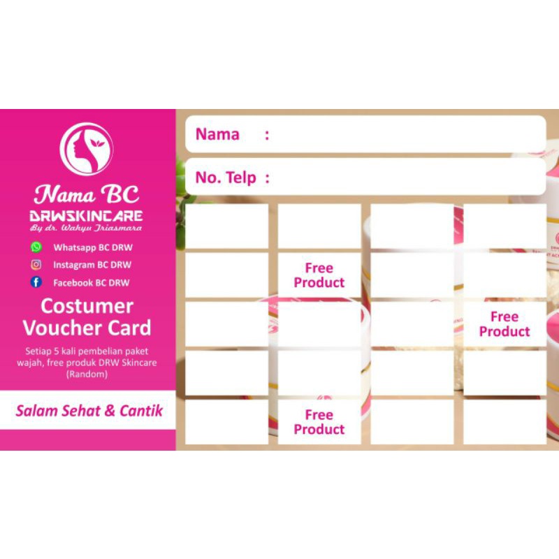 

Voucher Card BC DRWSKINCARE Kupon Customer Simpel
