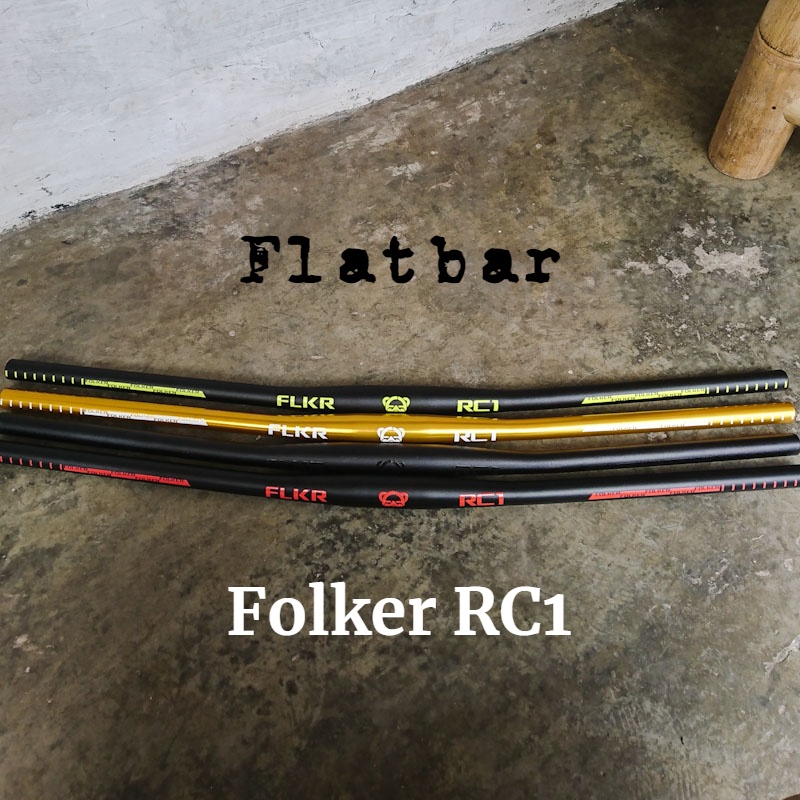 Handlebar Flatbar Stang Folker RC1 Oversize Panjang 800 mm Sepeda MTB