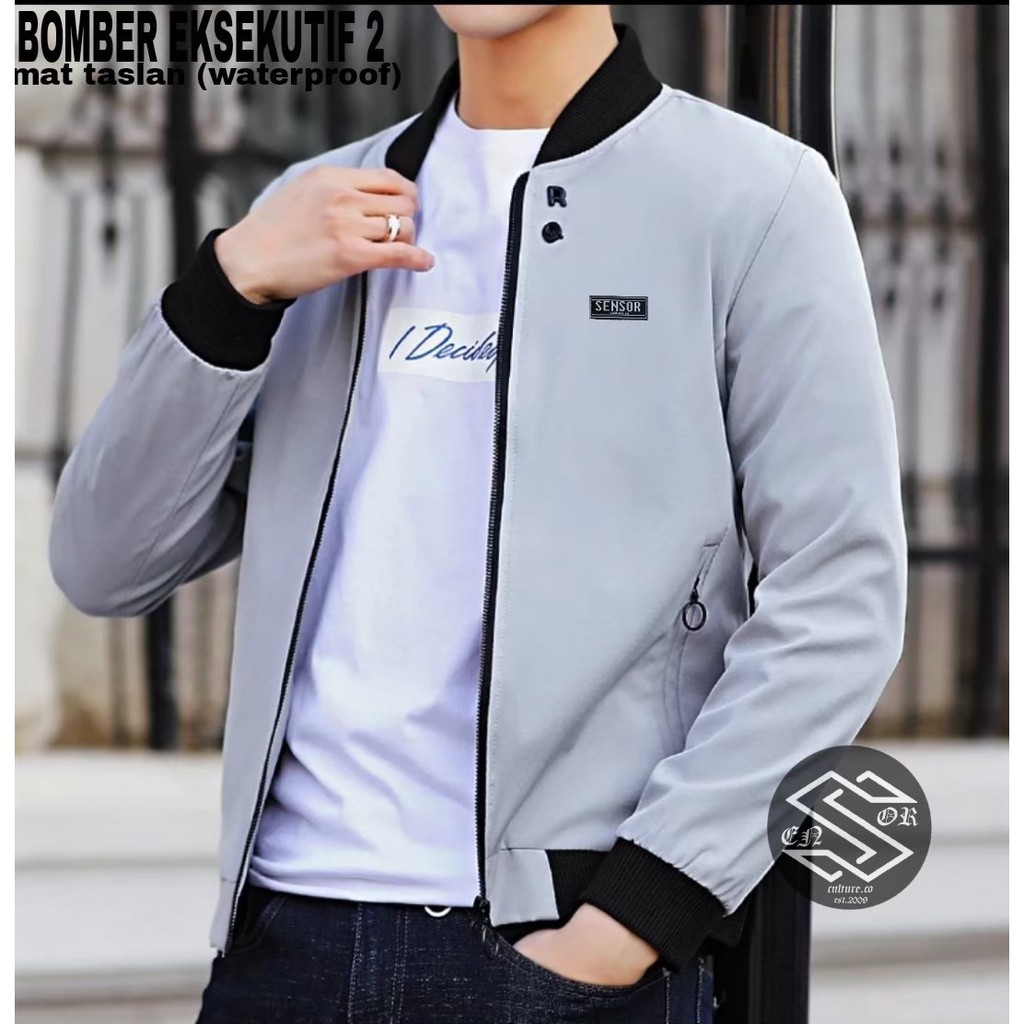 Jaket bomber pria eksekutif 2 original - jaket bomber model terbaru - Jaket pria