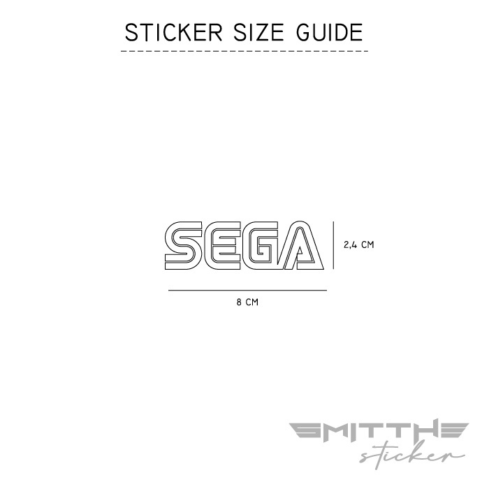 Stiker SEGA Logo Cutting Sticker