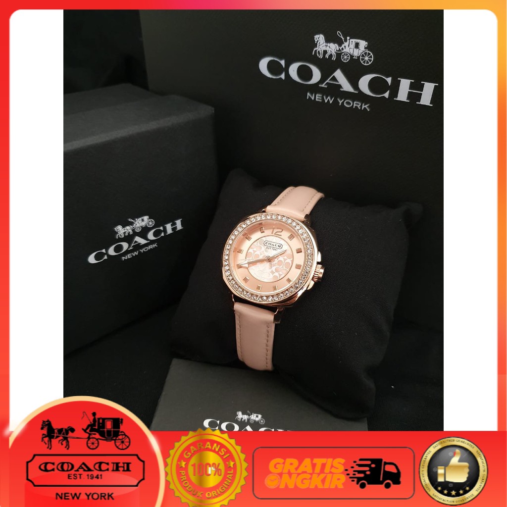 JAM TANGAN KULIT WANITA COACH ORIGINAL