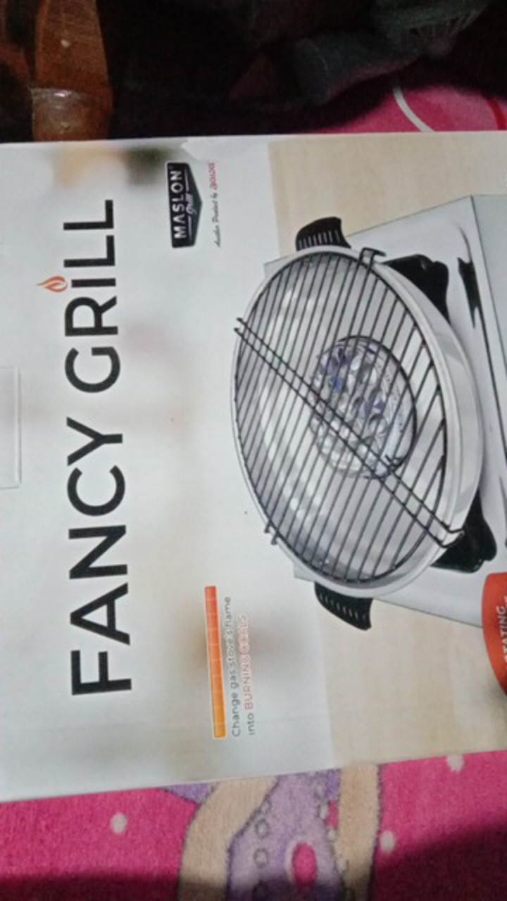 Maspion Fancy Grill Alat Panggang Serbaguna Roaster Panggangan Kompor Gas Ikan Sate Bbq Griller 33cm