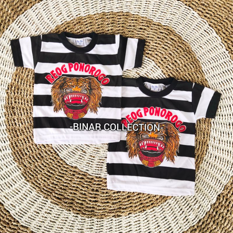 Kaos Reog ponorogo balita anak TK SD murah 1-10 tahun