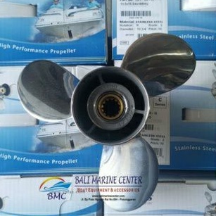 Propeller Stainless 40pk 16" Yamaha - Baling-baling Mesin Tempel