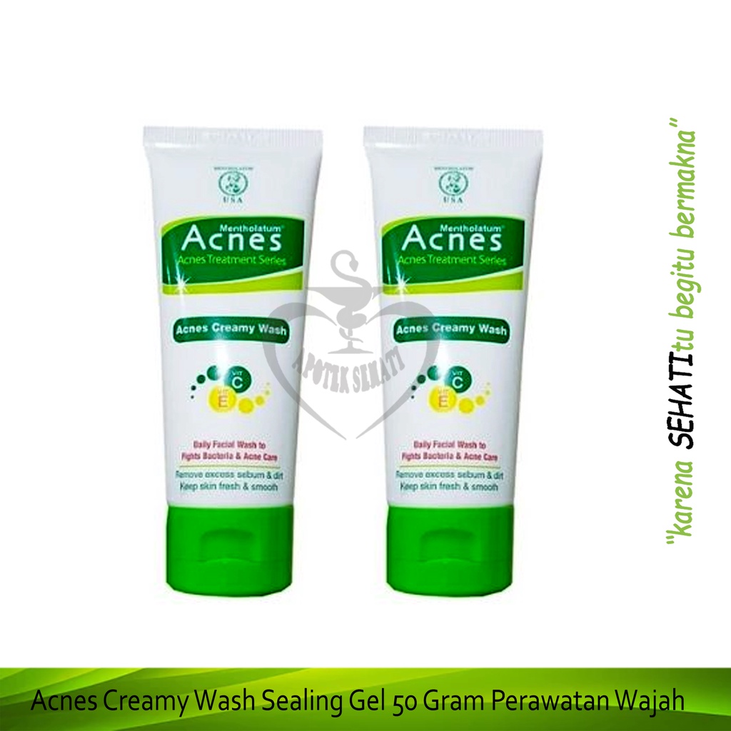 Acnes Creamy Wash Sealing Gel Perawatan Wajah Sabun Jerawat