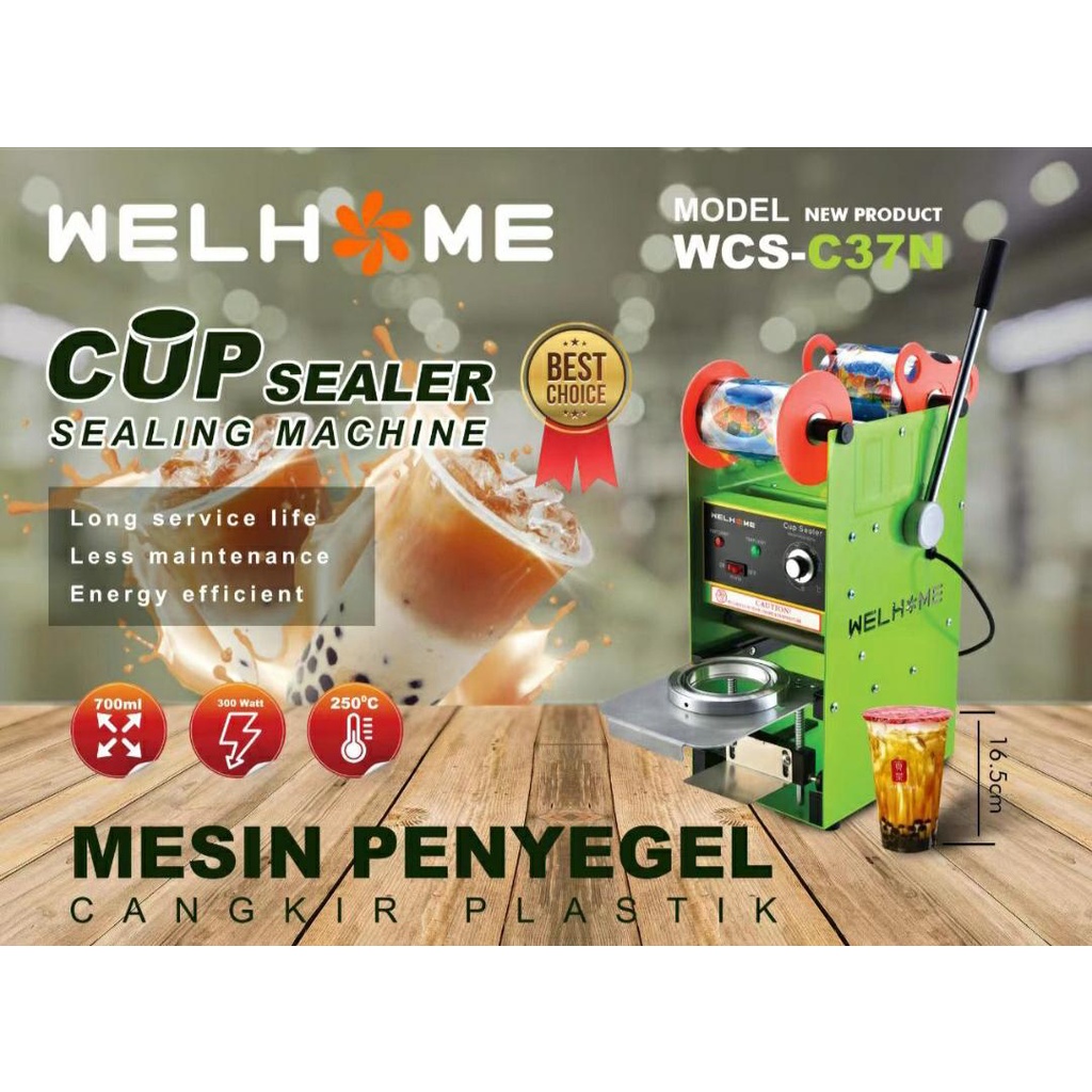 MESIN CUP SEALER WELHOME WCS-C37N NEW PRODUK