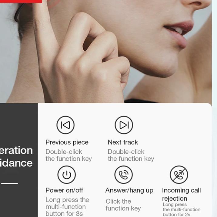 Promotion-- Thinkplus Lenovo X4 Wireless Headphone Bone Conduction Bluetooth Earphone