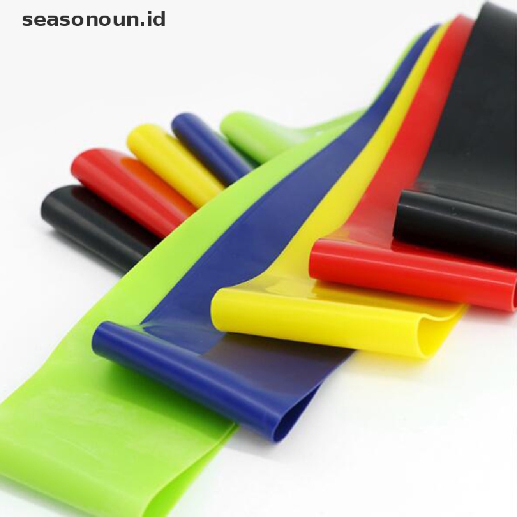 (Seasonoun) Resistance Band Loop Elastis Bahan Karet Untuk Latihan Fitness / Gym / Yoga