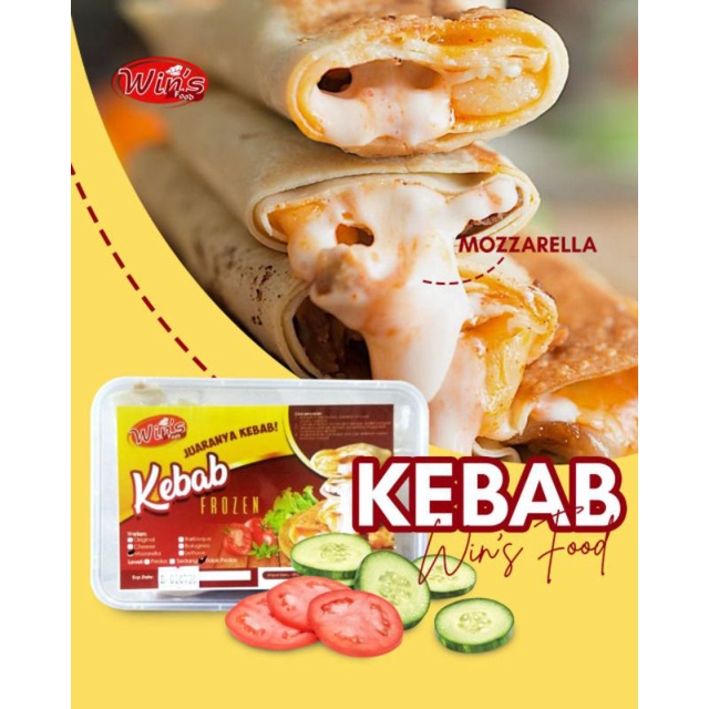 

Kebab Mozarella Tidak Pedas Sedang Win's