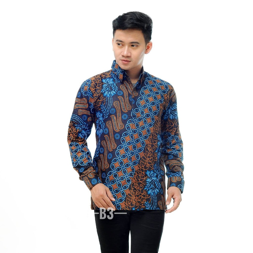 KEMEJA BATIK PRIA LENGAN PANJANG SIZE M L XL XXL PROMO BIG SALE TERMURAH DI SHOPEE