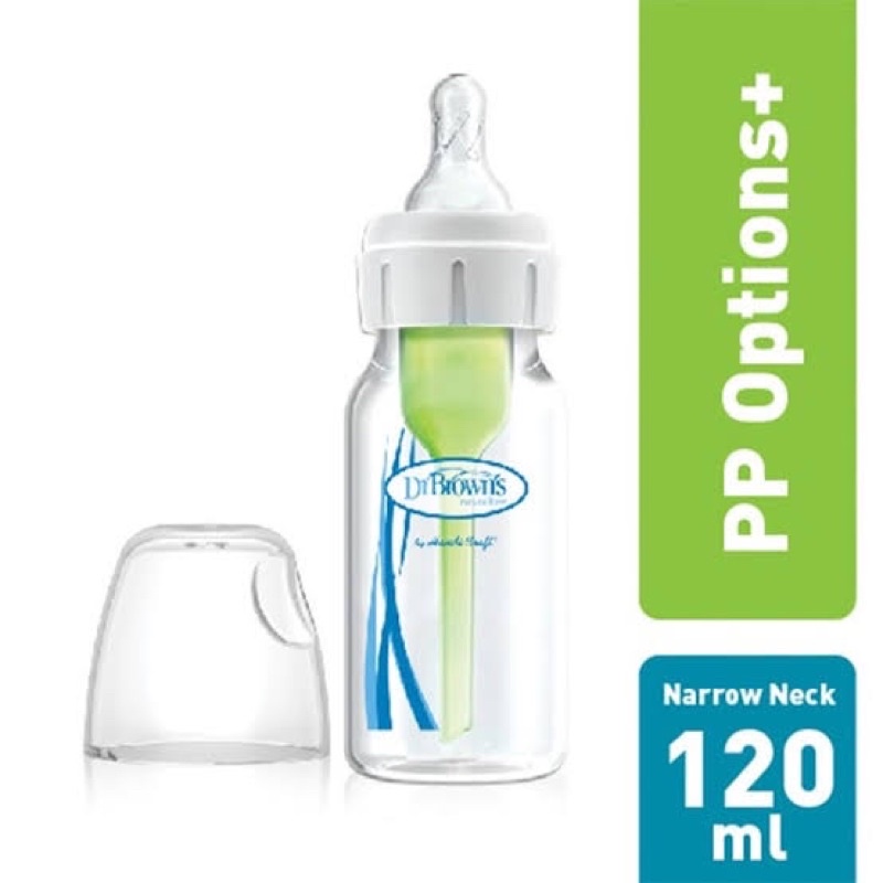 Dr Brown browns Options + plus anti colic Narrow Standard bottle Natural Flow 120 ml