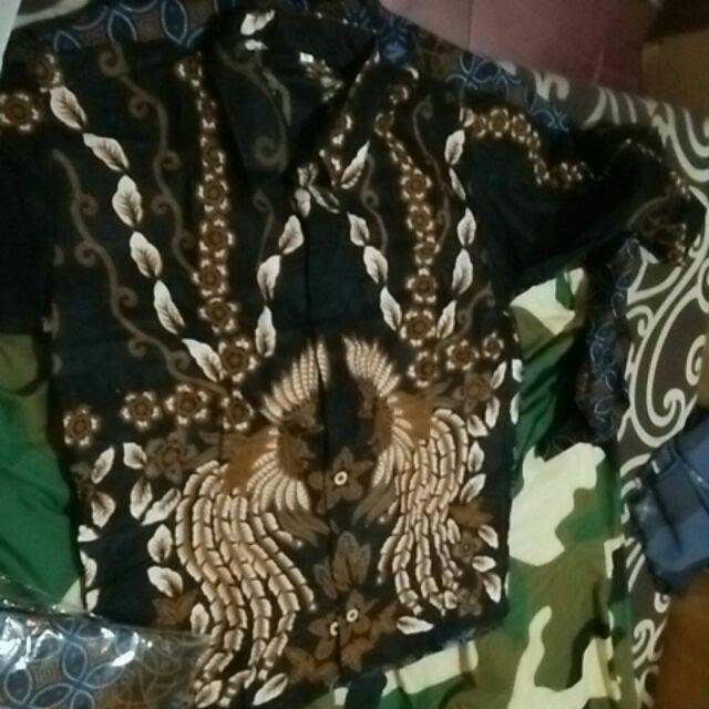 Kemeja Batik Pria M L Xl Manuk Rante