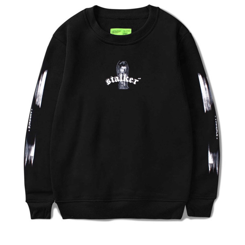 Stalker Sweater Crewneck - Facts Never Come Hitam