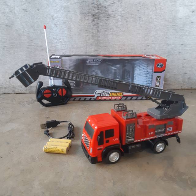 RC Car Truck Pemadam Kebakaran - Mobil Truk Fire Remote Control Damkar