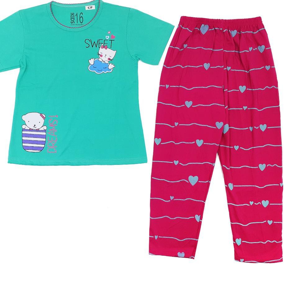 ▼ Setelan Anak Perempuan / Piyama Anak / Baju Tidur Anak Perempuan / SG CP ●