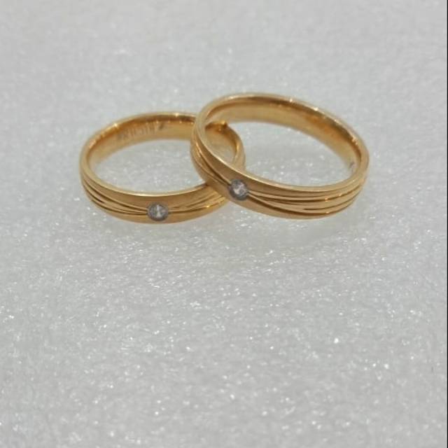cincin couple titanium /tunangan anti karat