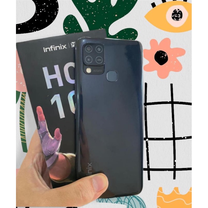 INFINIX HOT 10 4/64 GB FULLSET MULUS NORMAL BEKAS/SECOND
