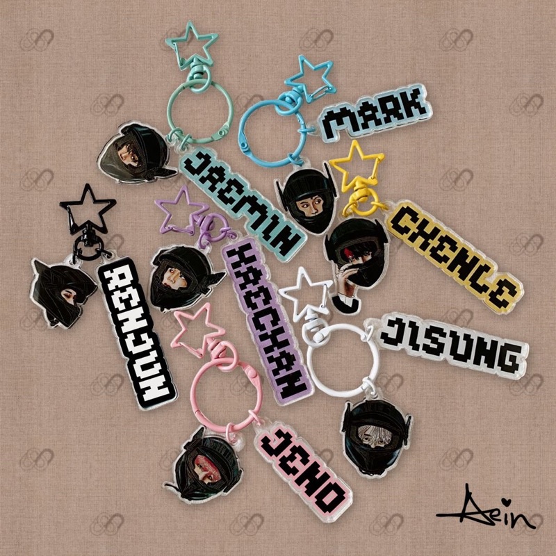 Glitch Mode NCT Dream Keychain - helmet version