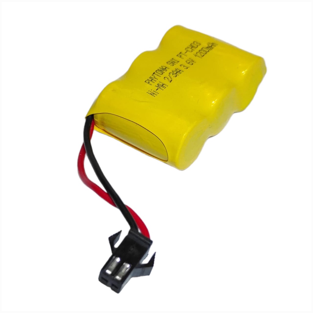 Baterai Mobil Remot Control 3x 2/3AA Ni-Cd 3.6volt - 2000mAh Socket Hitam