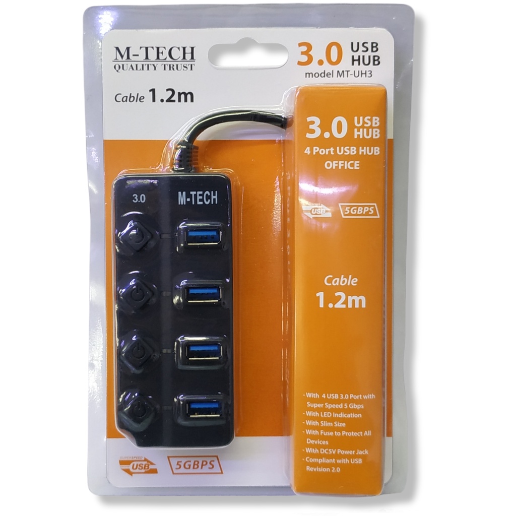 M-Tech Hub USB 3.0 4 Port Switch MT-UH3