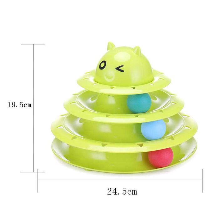 Circular Turntable Cat Toy Mainan Kucing