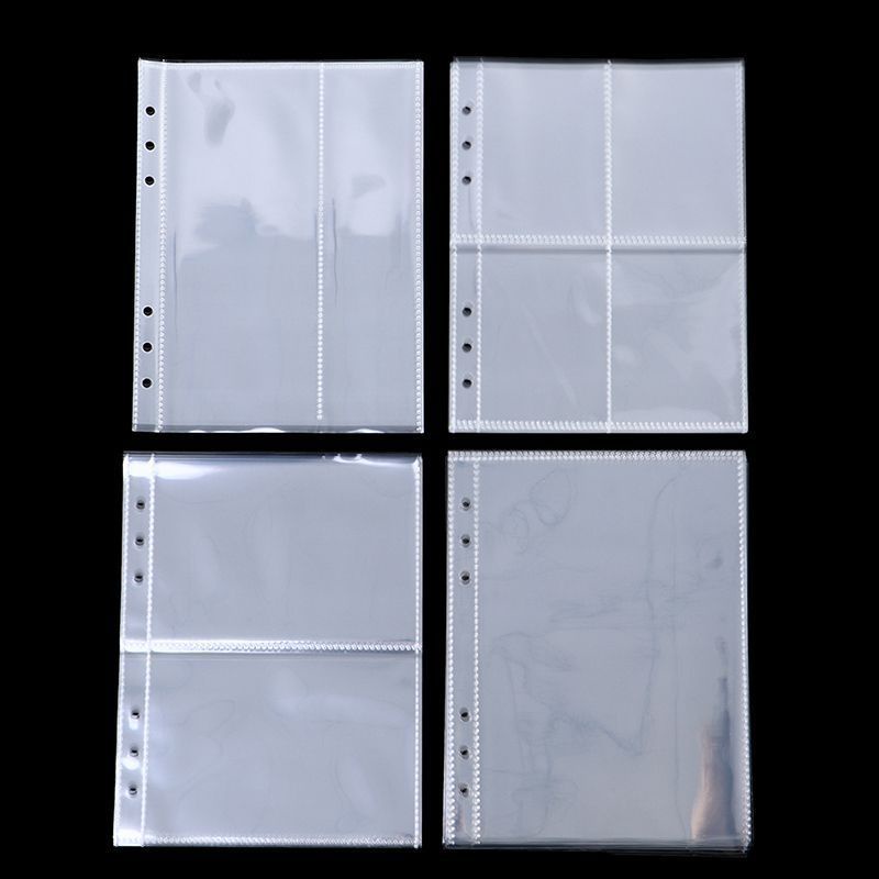 10 Lembar A5 Binder Sleeve Transparent Photo Album Binder Sleeve Pocket A5 Binder 1P 2P 4P