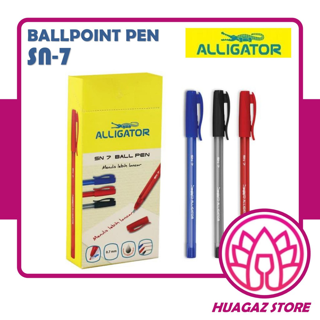 

SN7 Ballpoint Translucent Alligator