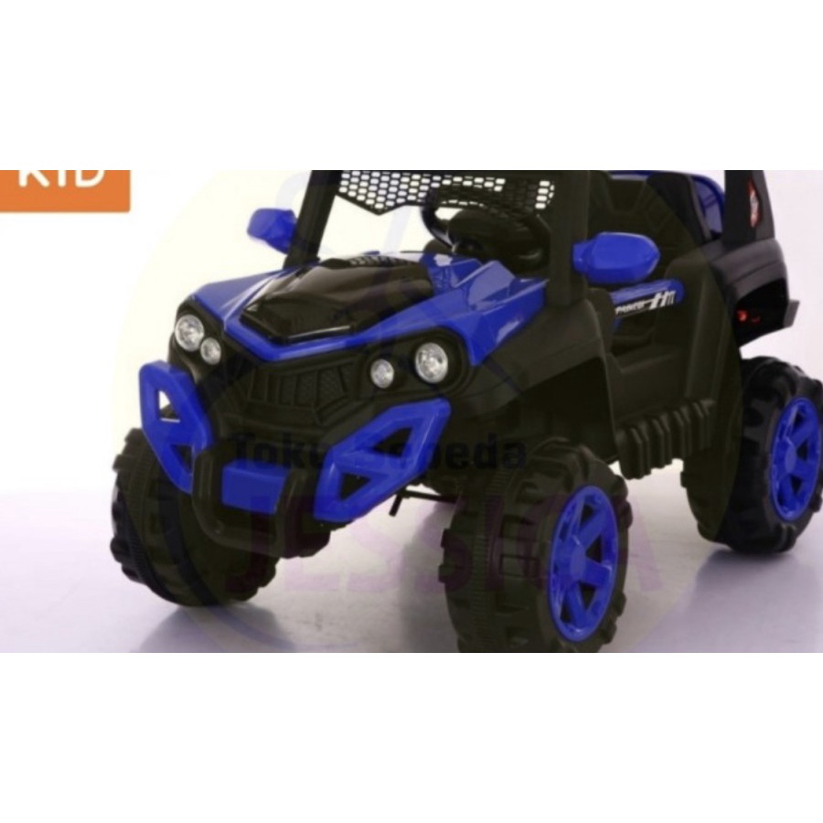 Mobil Aki Mainan Anak Remote Control Jeep Unikid 720 UK720 UK858 Ukuran Jumbo 2 Kursi Remote Control SNI-Blue