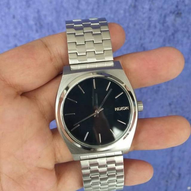 Nixon time teller silver black