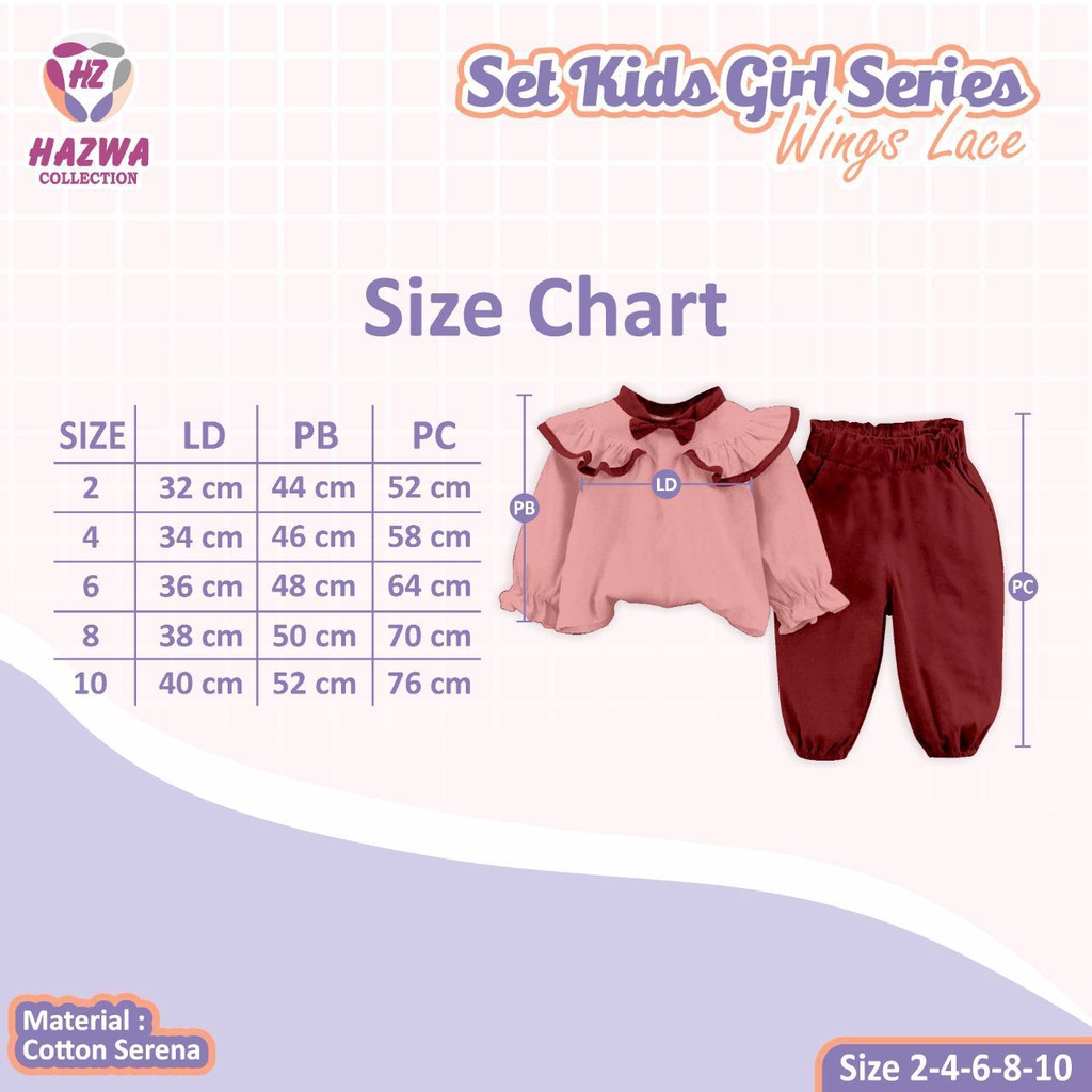 Setelan anak Set Kids Lace by Hazwa