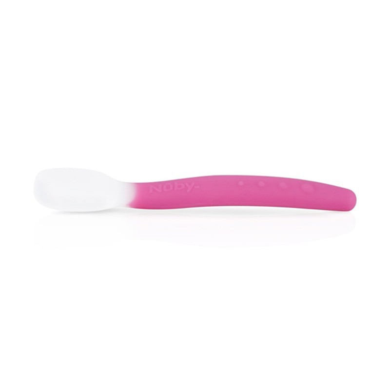 Nuby Silicone Spoon Pink