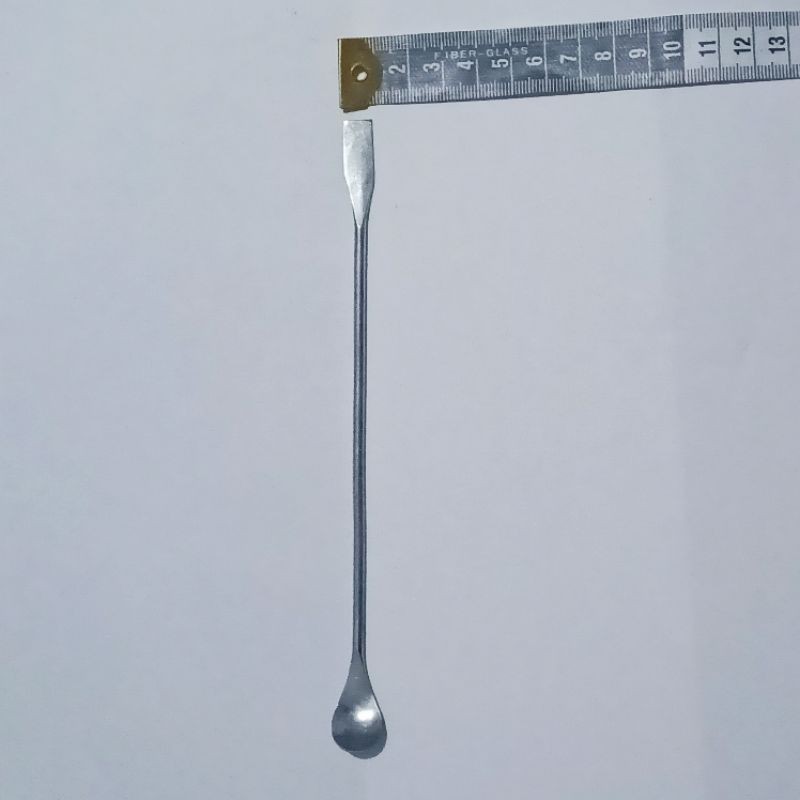 Spatula - Sendok Laboratorium Kimia - Biologi - Farmasi Stainless Steel