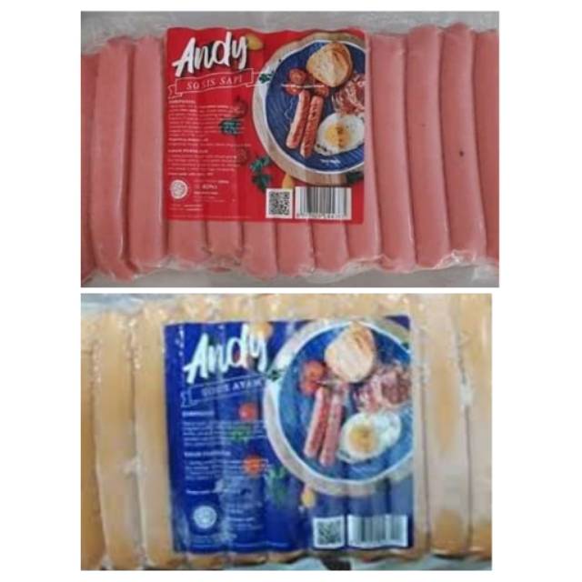 

Andy Sosis Ayam & Sapi Short 1kg isi 40pcs