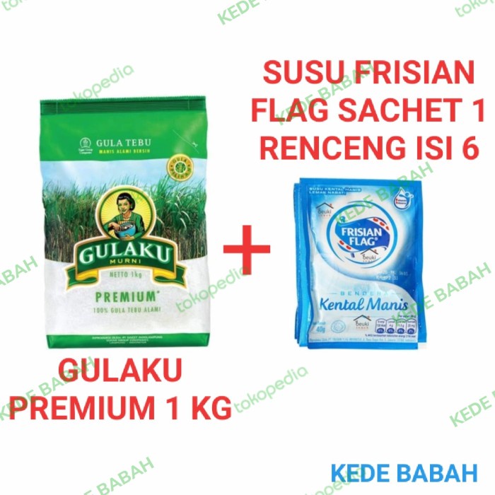 

PAKET SEMBAKO GULAKU 1 KG + SUSU FRISIAN FLAG SACHET ISI 6