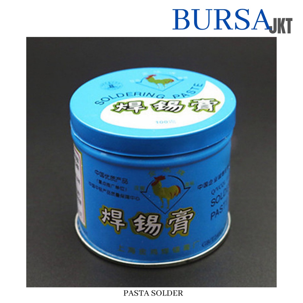 PASTA SOLDER BEBAS TIMAH MINYAK SOLDERING PASTE FLUX ROSIN KOTAK BIRU 100 G