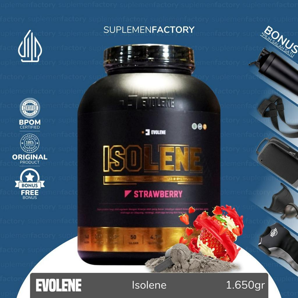 Evolene Isolene 1650 Gram 50 Servings Whey Protein Isolate Iso Lene