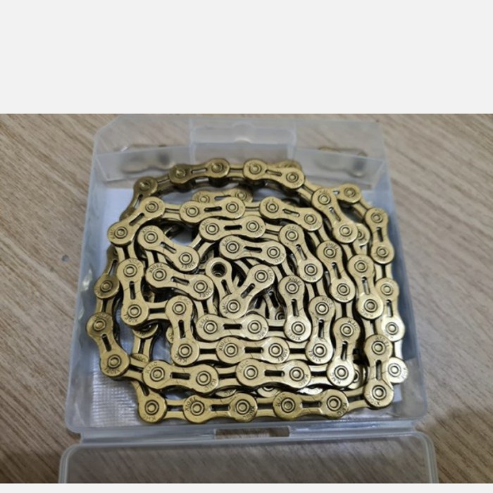 NEW***Rantai KMC X 10 EL 10 Speed Gold edition Hollow plates